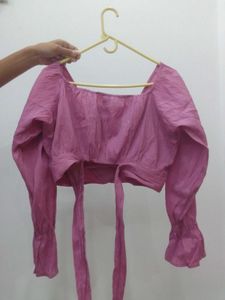 Stylish Pink Crop Top
