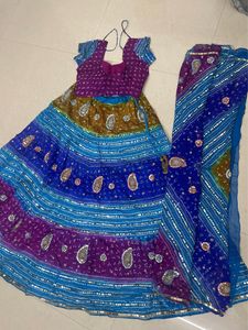 Bandhej Lehenga For Navratri Or Wedding