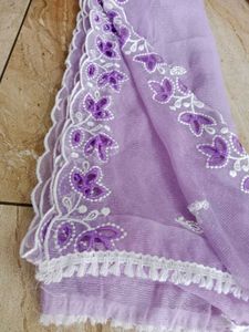 Thread Work Churidar With Long Dupatta