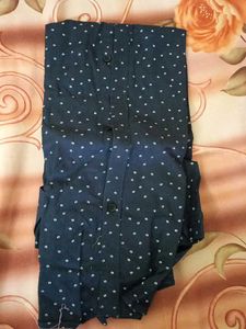 Aviva Navy Blue Polka Dot Shirt