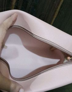 Plum Faux Leather Pouch (New)