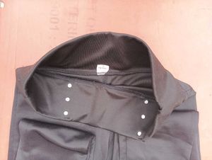 Black Leggings with Button Detail