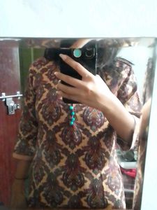 Paisley Print Kurti with Pants