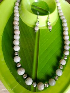 Original Hakik Pure Silver Beaded Necklace