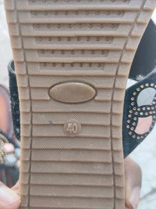 Embellished Brown Flats