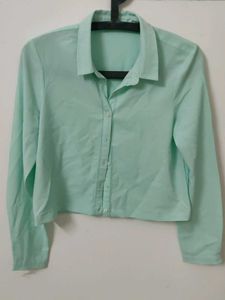 Mint Crop Shirt