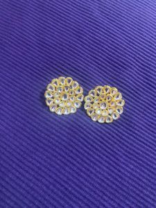 Golden Floral Earrings