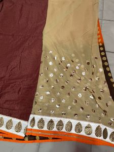 Saree With Unstitched Blouse