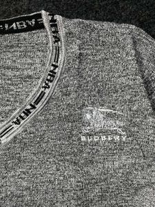 Stylish Grey V-Neck Pullover