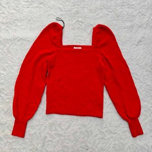 Red H&amp;M Long Sleeve Top