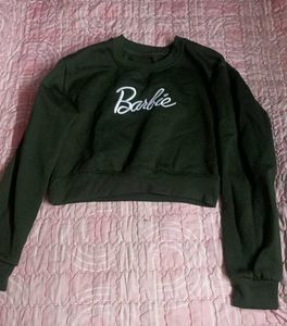 Barbie Cropped Sweatshirt
