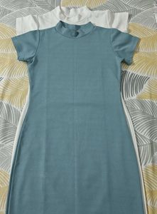 Mock Neck Mini Dress
