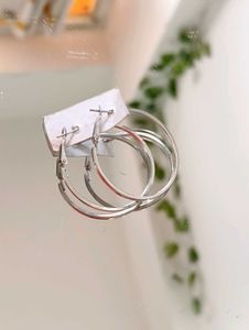 Silver Hoop Earrings