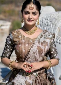 Elegant Brown Lehenga Choli Set