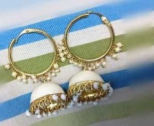 Hoop Jhumka Earrings