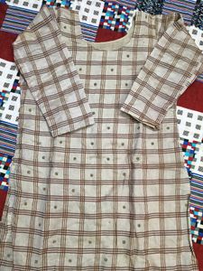 Checkered Kurta