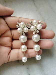 Pearl Drop Earrings+stone earrings+studs+Ring
