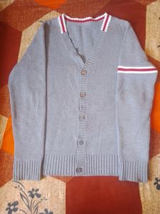 Vintage Blue V-Neck Cardigan✨❇️🍥