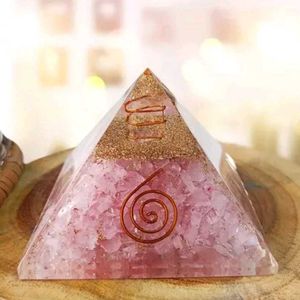 Rose Quartz Orgone Pyramid, Bracelet & Zibu