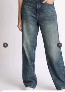 Wide Leg Denim Jeans