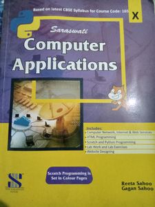 Saraswati Computer Applications Cbse Class 10 Book