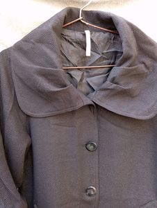Black Shimmer Balloon Winter Coat