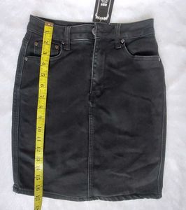 Denim Pencil Skirt