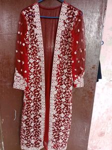 Red Dress With Shrug ❤️