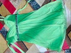 Green Y2K Retro Dress