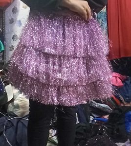 Tiered Fringe Mini party sparkle Skirt