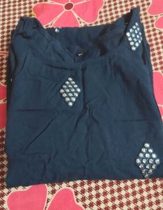 Navy Blue Kurti....