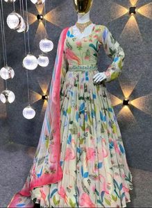 Ethnic Gown With Duptta