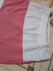 Striped Pink &amp; White Tee