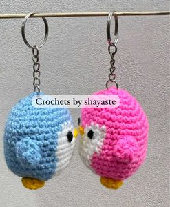 Crochet Penguin Keychains