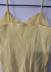 Yellow Lace Trim Cami