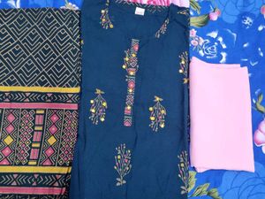 Sale !!Libas Ethinc Printed Kurta Set With Dupatta