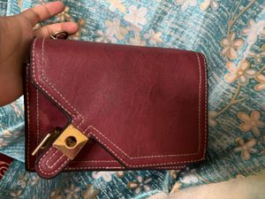 Burgundy Crossbody Bag