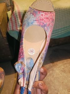 (Unused)Floral Wedges For Women