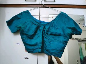 Sea Green Front Open Blouse