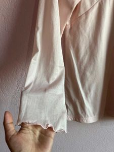 Elegant Peach V-Neck Top