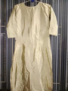 Front Slit Silk Kurti !!