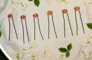 Lotus Flower Hair U Pins (Set of 6)