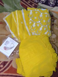 Yellow Haldi Sharara