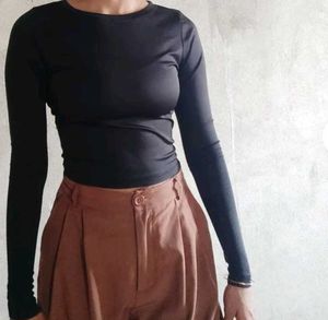 Black Long Sleeve Top