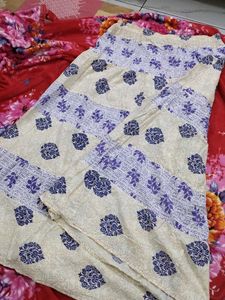 Vintage Floral Print Skirt