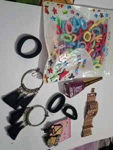 Hair Accessories Bundle And A Watch
