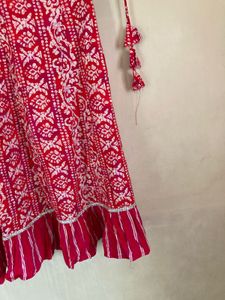 Red &amp; White Ethnic Kurti