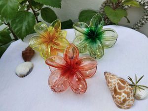 Pack of 3 Resin Flower Hair Claw Clips