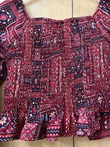 Printed Crop Top