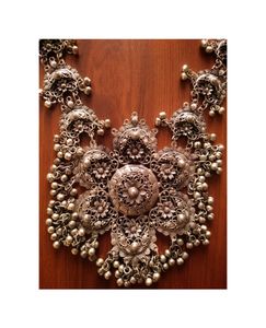 Long Antique Afghani Necklace Set